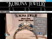 Tablet Screenshot of koronajewelry.com